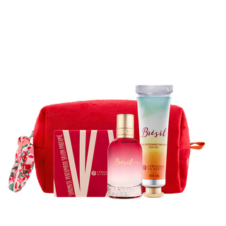 Combo Viagem Br&eacute;sil: Sabonete, Creme de M&atilde;os e Deo Col&ocirc;nia